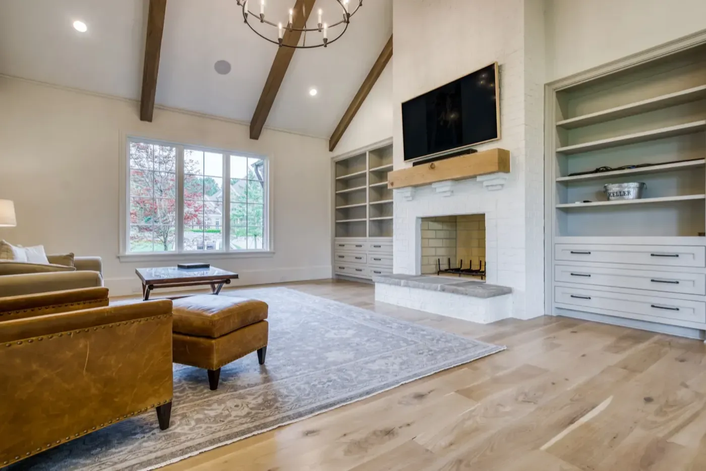 Hardwood floor installation by Southern Woods Flooring in a NE Georgia home
