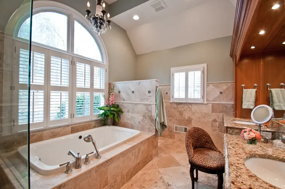 Natural Stone Master Bath